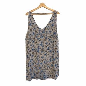 Torrid Floral  Hi-Low Chiffon Tank Top